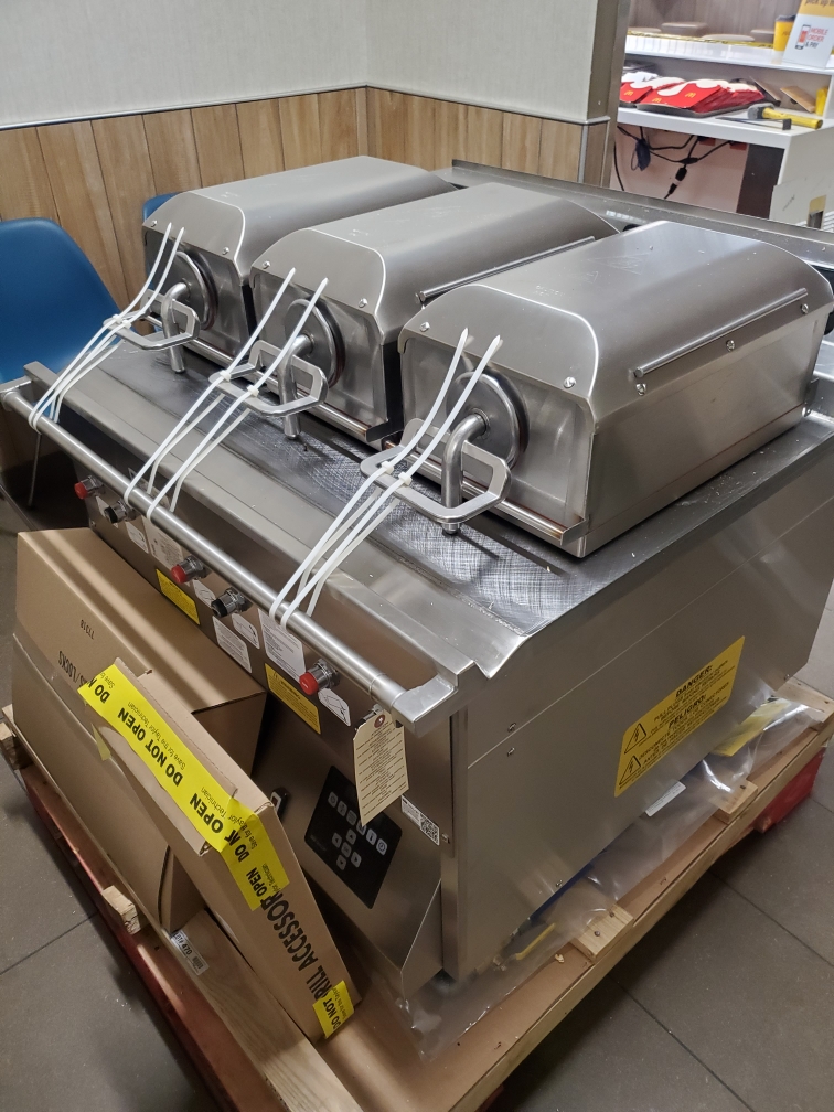 Commercial fryer installation