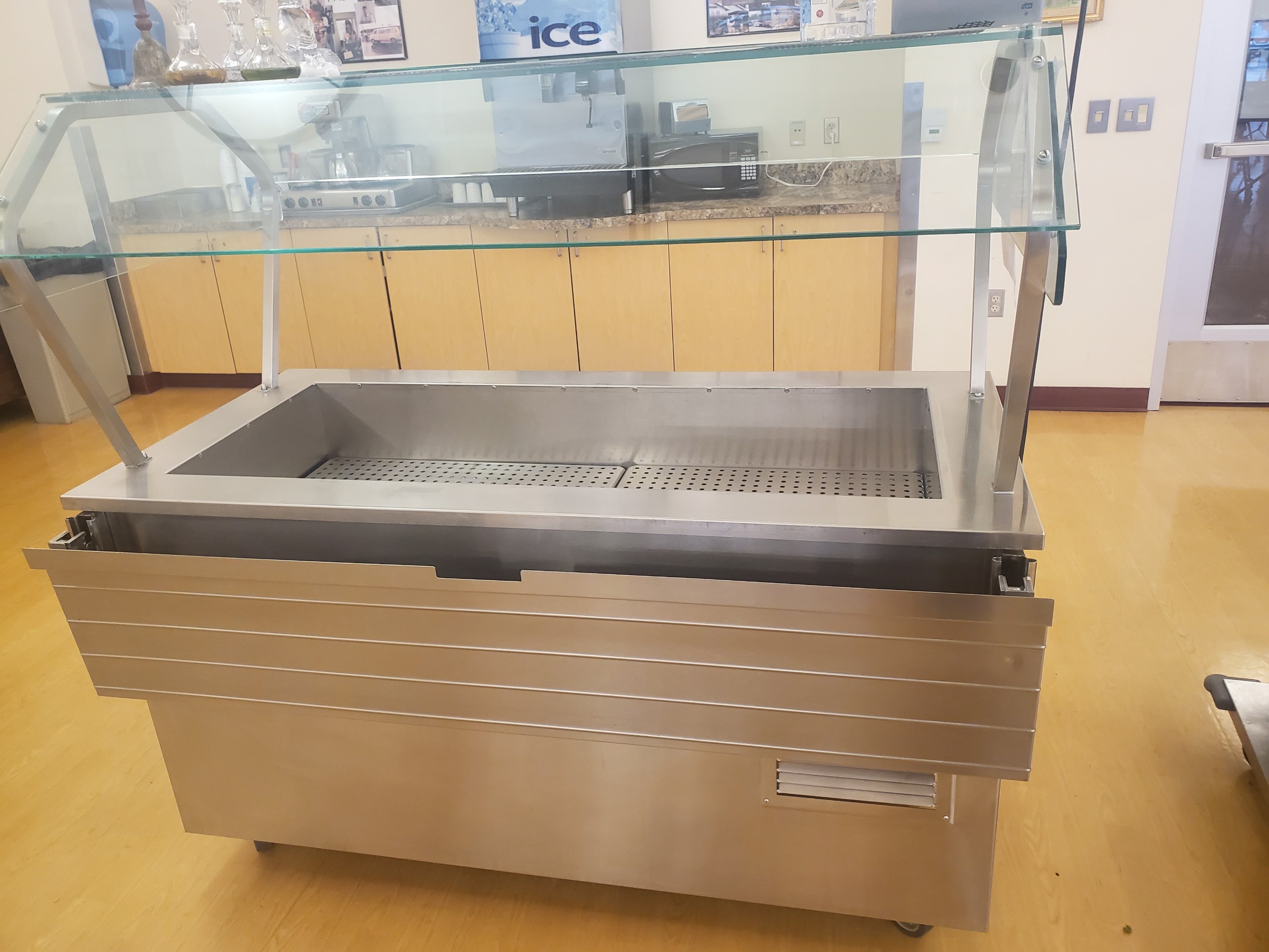 Commercial display case installation